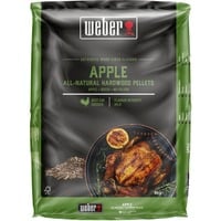 Weber Holzpellets Apfel, 8kg, Brennstoff für Smoker und Pelletgrills