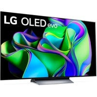 LG OLED55C38LA, OLED-Fernseher 139 cm (55 Zoll), schwarz/dunkelsilber, UltraHD/4K, HDR, SmartTV, 120Hz Panel