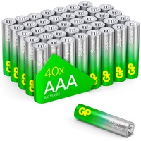 GP Batteries GP Super Alkaline Batterie AAA Micro, LR03, 1,5Volt 40 Stück Vorratspackung, mit neuer G-Tech Technologie