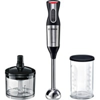 Bosch Stabmixer ErgoMixx Style MS6CM6120 edelstahl/schwarz, 1.000 Watt, mit Zerkleinerer