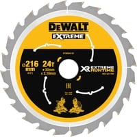 DEWALT Kreissägeblatt XR EXTREME RUNTIME DT99568, Ø 216mm, 24Z Bohrung 30mm, für Akku-Paneelsägen