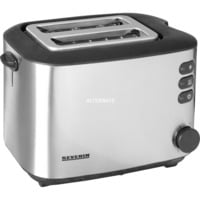 Severin Automatik-Toaster AT 2514  edelstahl/schwarz, 850 Watt, für 2 Scheiben Toast, Retail