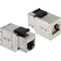 DeLOCK Keystone-Modul RJ45 Buchse > RJ45 Buchse Cat.6 für Keystone Halterungen mit 19,2x14,9 mm