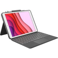 Logitech Combo Touch, Tastatur grau, DE-Layout, Scherenmechanik, für iPad 9./8. /7. Generation
