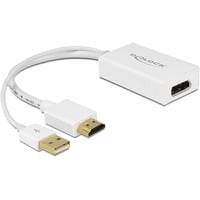 Adapter, USB-A + HDMI Stecker > DisplayPort Buchse