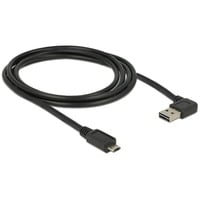 EASY-USB 2.0 Kabel, USB-A Stecker > Micro-USB Stecker 90°
