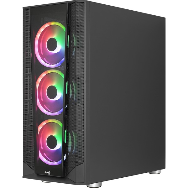 Aerocool Prism Argb Tower Geh Use Schwarz Tempered Glass