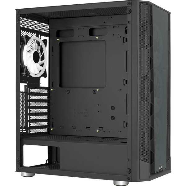 Aerocool Prism Argb Tower Geh Use Schwarz Tempered Glass