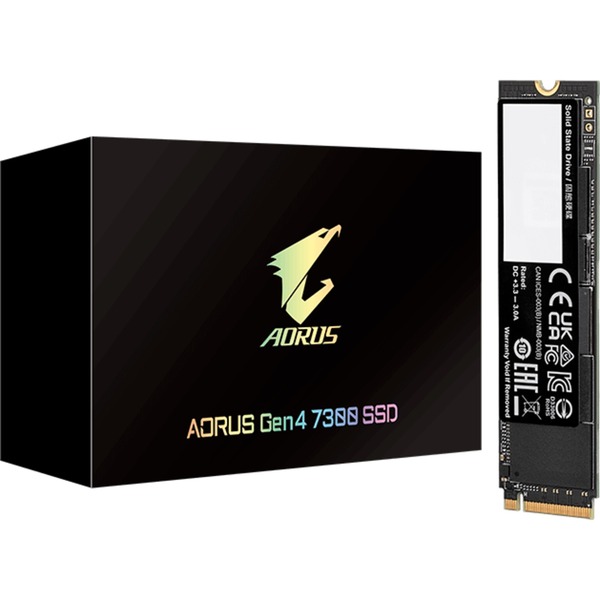 GIGABYTE AORUS Gen4 7300 2 TB, SSD Schwarz, PCIe 4.0 X4, NVMe 1.4, M.2 2280