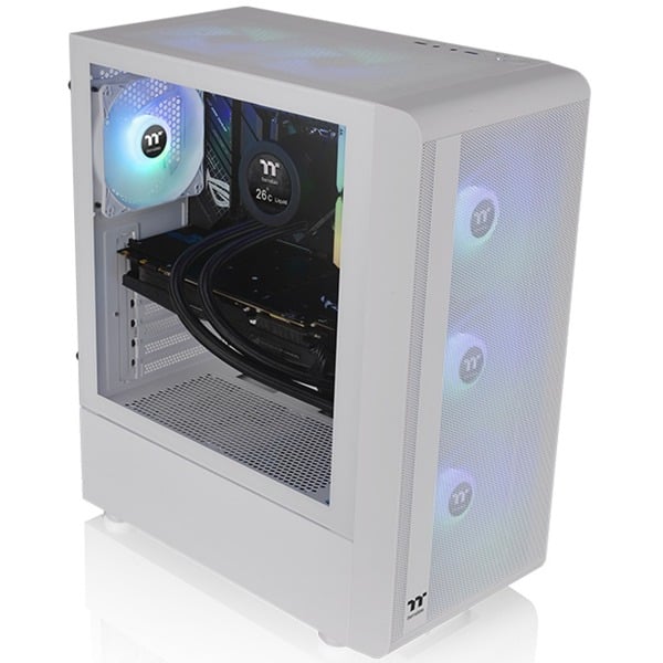 Thermaltake S Tg Argb Snow Tower Geh Use Wei Tempered Glass