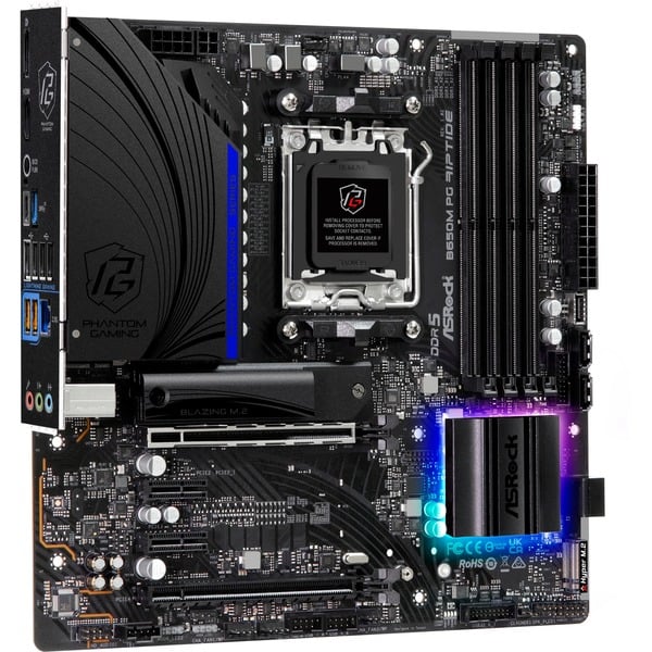 ASRock B650M PG RIPTIDE, Mainboard Schwarz