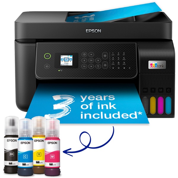 Epson EcoTank ET-4800, Multifunktionsdrucker schwarz, Scan, Kopie, USB, WLAN Fax, LAN