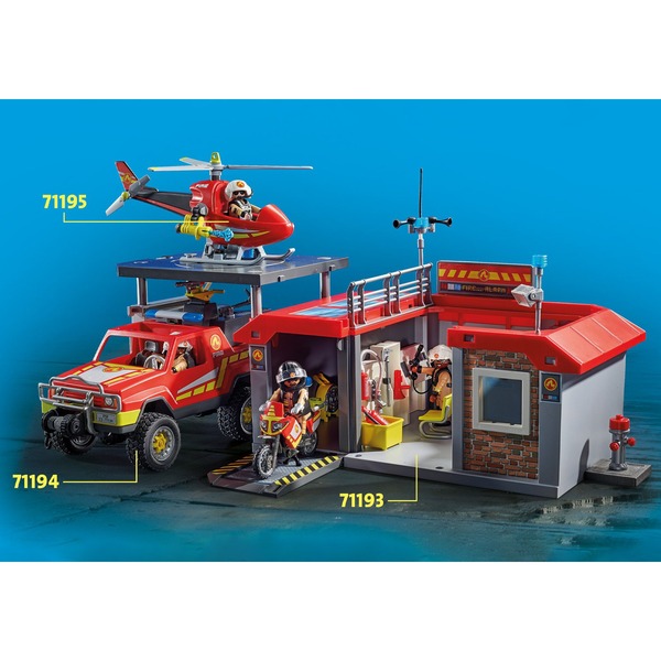 Playmobil 71193 City Action Mitnehm Feuerwehrstation Konstruktionsspielzeug 9810