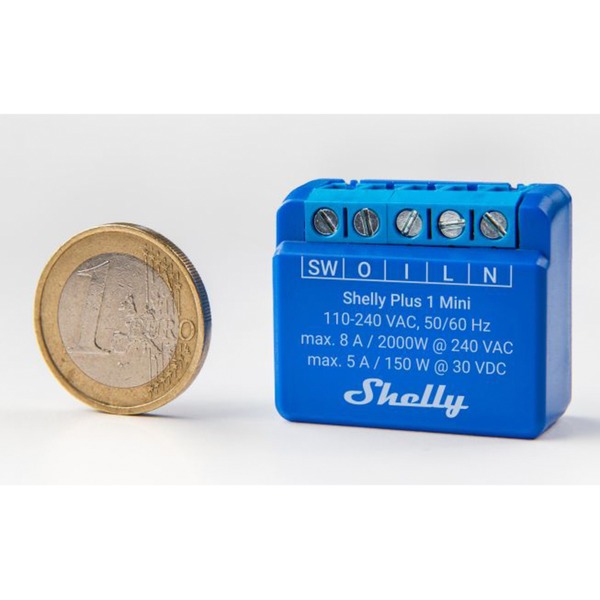 Shelly Plus 1 Mini Gen3 Relais Blau 