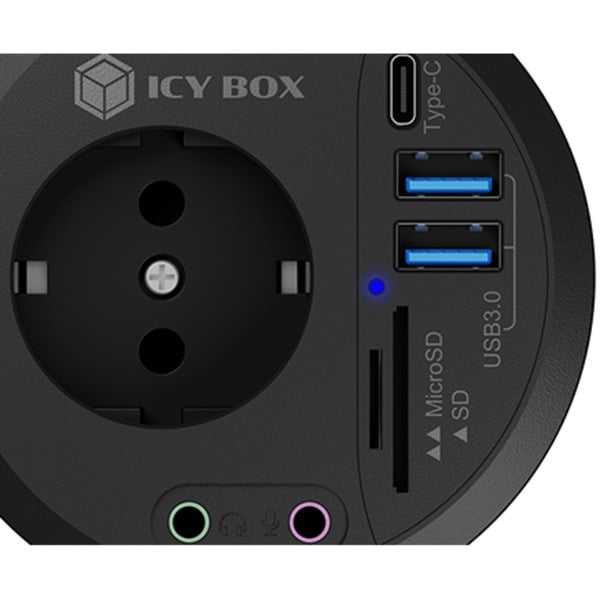 Icy Box Ib Hub Cr Usb Hub Schwarz