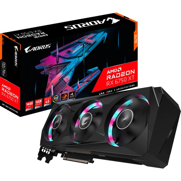 Gigabyte Radeon Rx 6750 Xt Aorus Elite 12g Grafikkarte Rdna 2 Gddr6 2x Displayport 2x Hdmi 21