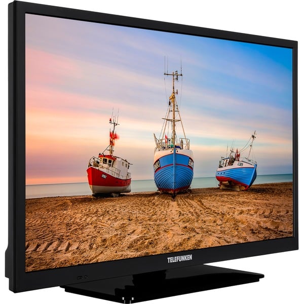 Telefunken XH24N550M, LED-Fernseher 60 HDMI Zoll), cm WXGA, schwarz, (24 Tuner, Triple