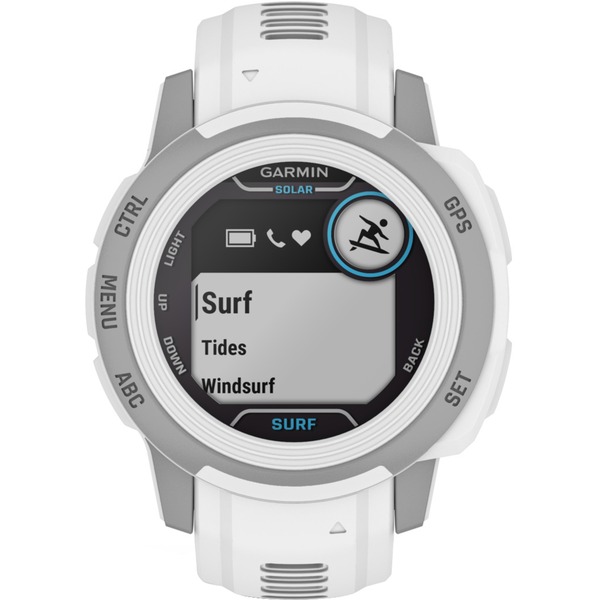 Garmin Instinct 2s Solar Surf Edition Smartwatch Hellgrau