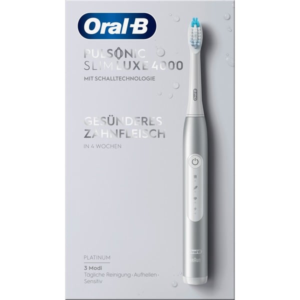 Oral-B Oral-B Pulsonic Slim Luxe 4000, Elektrische Zahnbürste Platin