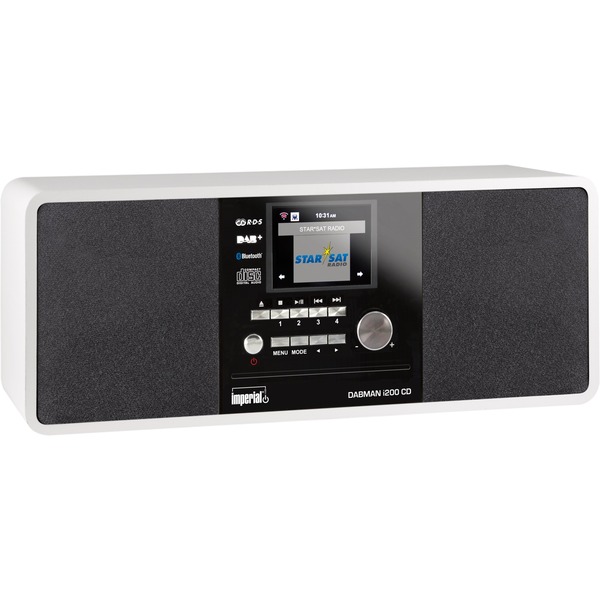 Imperial DABMAN i200 CD, Radio weiß, WLAN, Bluetooth, DAB+