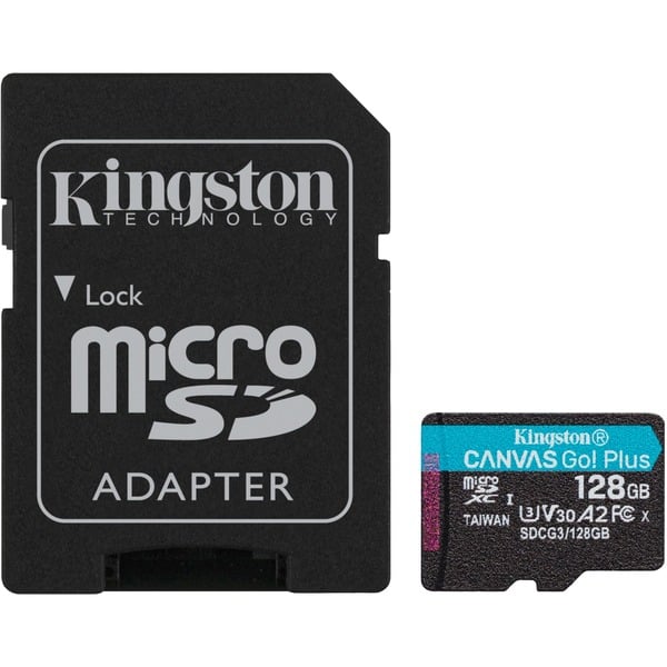 Карта памяти sdxc kingston canvas go plus 128 гб sdg3 128gb