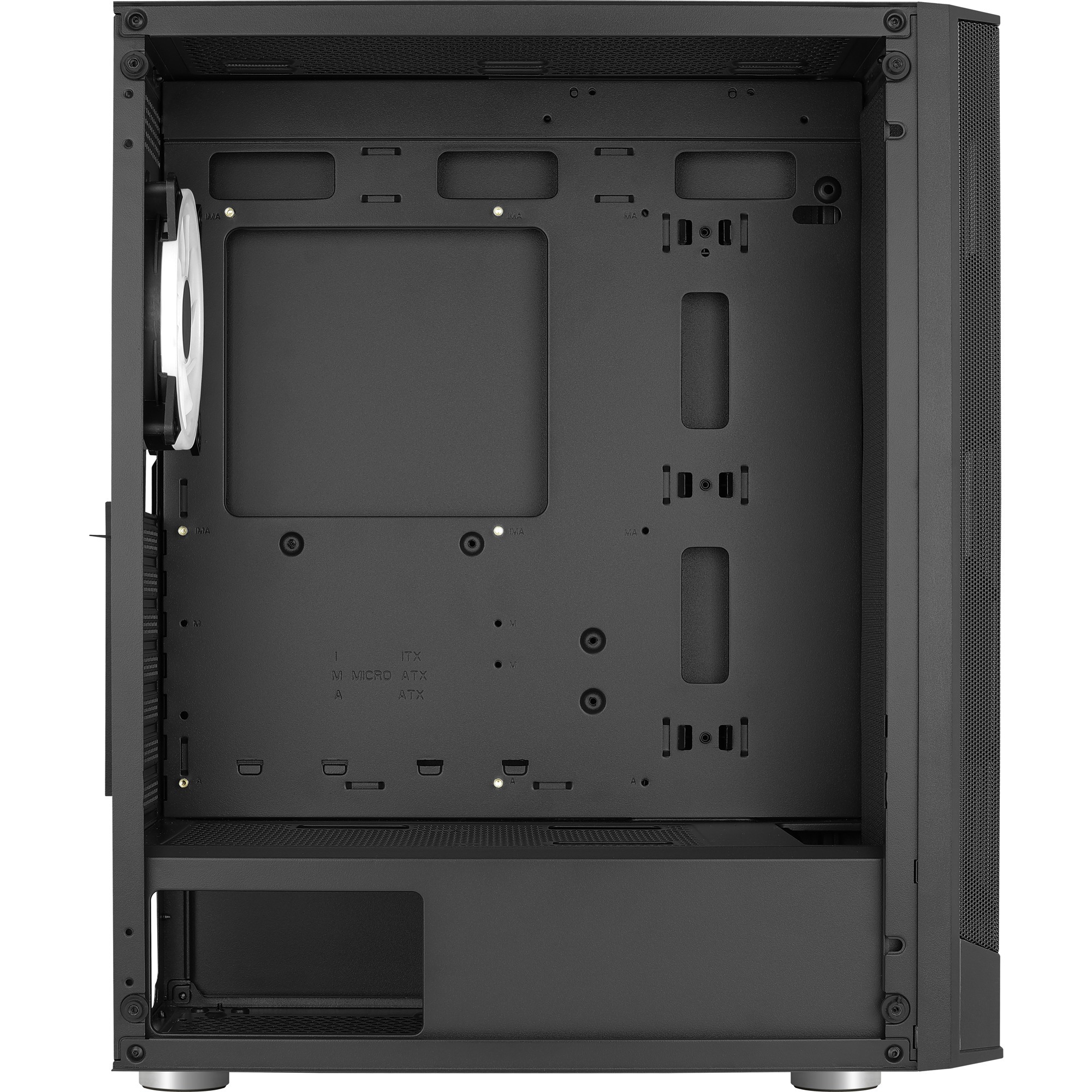 Aerocool Prism Argb Tower Geh Use Schwarz Tempered Glass