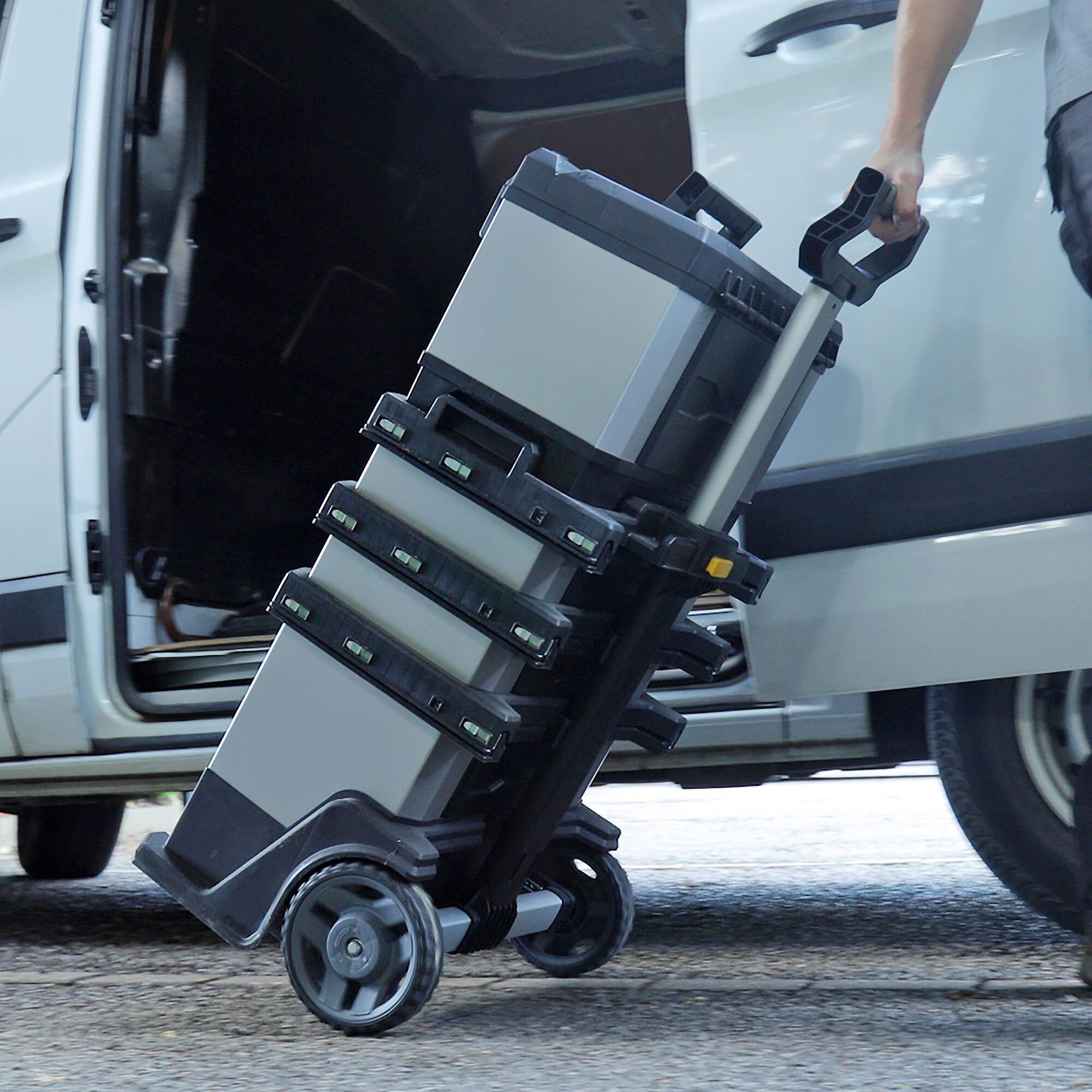 Stanley Rollende Werkstatt Fatmax Werkzeugwagen Grau Schwarz