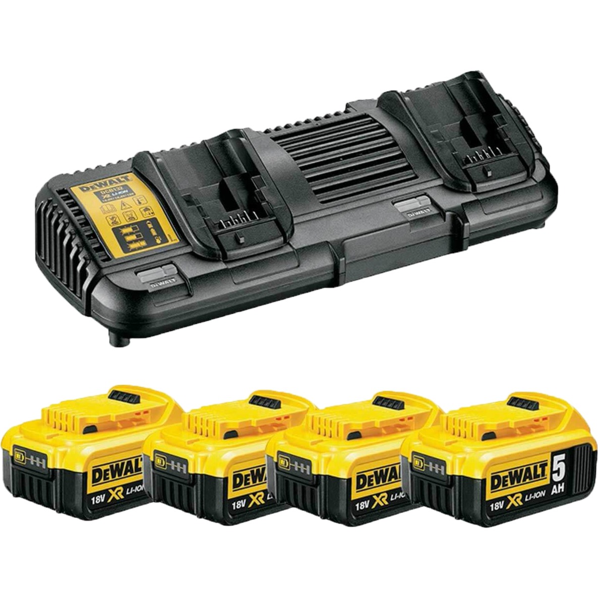 DEWALT Akkuschrauber-Set DCK853P4, 18Volt, Werkzeug-Set Gelb/schwarz, 8 ...