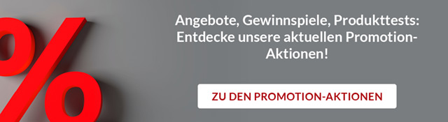 Ein Prozentzeichen auf grauem Hintergrund. Entdecke jetzt aktuelle Angebote, Produkttests und Promotionaktionen bei ALTERNATE.
Zu den Promotion-Aktionen .Zu den Promotion-Aktionen